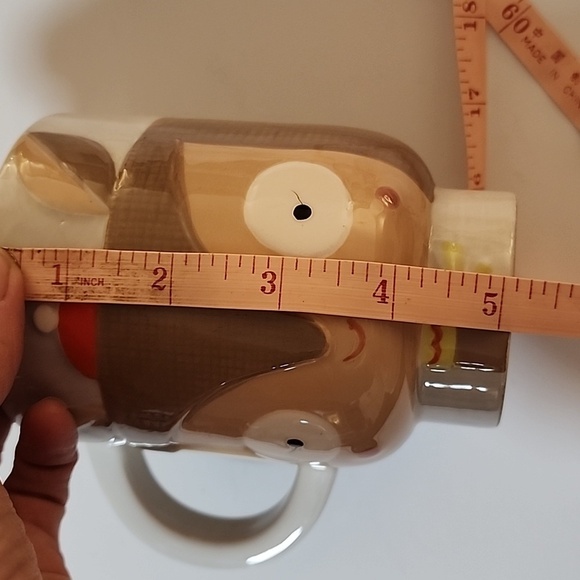 Suzy Ultman Reindeer 3D coffee cup mug Crate & Barrel - Picture 7 of 7